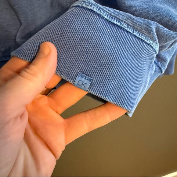 Outerknown Blue Crew Neck Logo Sweatshirt Size L - Picture 4 of 7